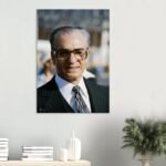 Mohammad Reza Shah Pahlavi in a Formal Suit – Luxury Persian Royal Wall Canvas