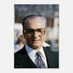 Mohammad Reza Shah Pahlavi in a Formal Suit – Luxury Persian Royal Wall Canvas — detail 2