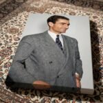 Mohammad Reza Shah Pahlavi in an Evening Suit at a Formal Reception – Vintage Persian Royal Portrait — detail 4