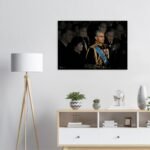 Mohammad Reza Shah Pahlavi in Formal Ceremonial Attire – Luxury Canvas Wall Art — detail 4
