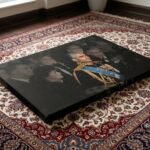 Mohammad Reza Shah Pahlavi in Formal Ceremonial Attire – Luxury Canvas Wall Art — detail 6
