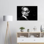 Mohammad Reza Shah Pahlavi Royal Decor- Artistic Portrait Canvas Wall Art — detail 2