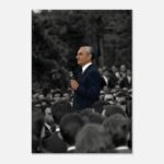 Mohammad Reza Shah Pahlavi Speech Canvas Print – Persian Royal Historic Wall Art — detail 2