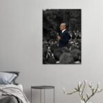 Mohammad Reza Shah Pahlavi Speech Canvas Print – Persian Royal Historic Wall Art — detail 3