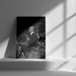Mohammad Reza Shah Pahlavi Speech Canvas Print – Persian Royal Historic Wall Art — detail 5