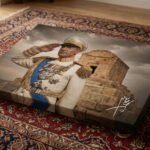 Mohammad Reza Shah Pasargadae Canvas Print – Persian Historic Royal Portrait Wall Art — detail 6