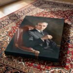 Mohammad Reza Shah Portrait Canvas Print – Persian Royal Historic Wall Art — detail 9
