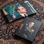Mohammad Reza Shah Seated in a Formal Suit – Classic Canvas Wall Art — detail 4