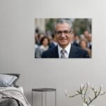 Mohammad Reza Shah Smiling in a Suit – AI Generated Portrait — detail 4