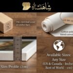 Mohammad Reza Shah Sunglasses Portrait Canvas Wall Art – Persian Royal Decor — detail 7