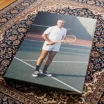 Mohammad Reza Shah Tennis Canvas Print – Persian Royal Historic Wall Art — detail 4