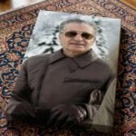 Mohammad Reza Shah Winter Portrait Canvas Print – Persian Royal Ski Decor — detail 6