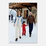 Pahlavi Family Ski Canvas Wall Art – Persian Royal Historic Decor — detail 2