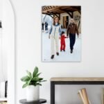 Pahlavi Family Ski Canvas Wall Art – Persian Royal Historic Decor — detail 4