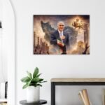Prince Reza Pahlavi – Fine Art Portrait Canvas — detail 2