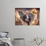 Prince Reza Pahlavi – Fine Art Portrait Canvas — detail 3