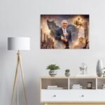 Prince Reza Pahlavi – Fine Art Portrait Canvas — detail 4