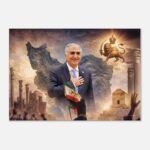 Prince Reza Pahlavi – Fine Art Portrait Canvas — detail 5