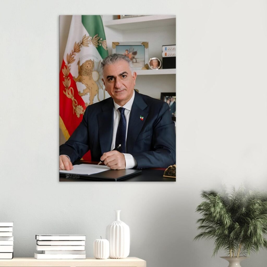 Prince Reza Pahlavi – Official Dignified Canvas Portrait
