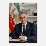 Prince Reza Pahlavi – Official Dignified Canvas Portrait — detail 2