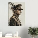 Printed Canvas Art – Epic Conceptual Portrait of Mohammad Reza Shah Pahlavi