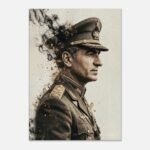 Printed Canvas Art – Epic Conceptual Portrait of Mohammad Reza Shah Pahlavi — detail 3
