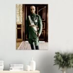 Reza Shah Pahlavi Canvas Print – Historic Persian Royal Portrait Wall Art