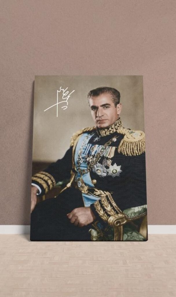 Reza Shah Pahlavi Portrait Canvas Art – Persian Royal Military Decor — detail 5
