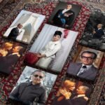 Shah and Farah Tango Dance Portrait Canvas Wall Art – Persian Royal Decor — detail 4