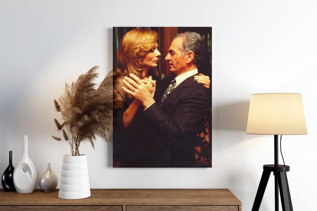 Shah and Farah Tango Dance Portrait Canvas Wall Art – Persian Royal Decor — detail 5