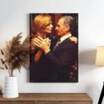 Shah and Farah Tango Dance Portrait Canvas Wall Art – Persian Royal Decor — detail 5