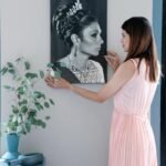 Shahbanu Farah Coronation Pearl Tiara Portrait Canvas Wall Art – Persian Imperial Decor — detail 5