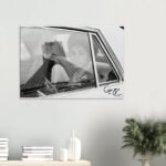 Shahbanu Farah Pahlavi & Azadi Tower Canvas Wall Art – Iconic Persian Historic Decor