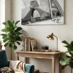 Shahbanu Farah Pahlavi & Azadi Tower Canvas Wall Art – Iconic Persian Historic Decor — detail 5