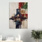 Shahyad Tower and the Lion & Sun Flag – Symbolic Canvas Wall Art