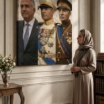 Three Pahlavi Kings Canvas Wall Art – Royal Persian Historic Decor — detail 8